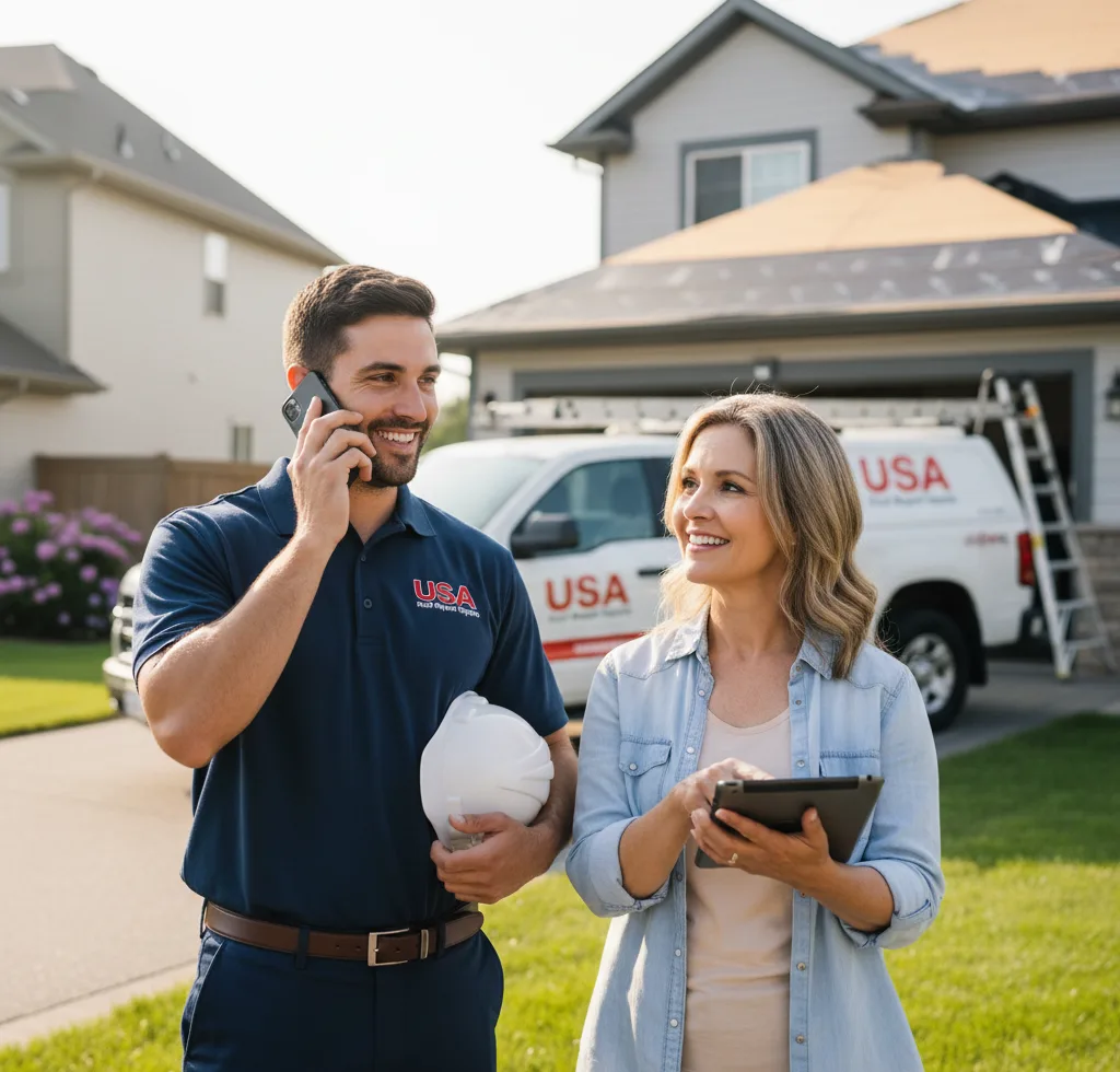 USA Roof Repair Experts customer support in Freeland